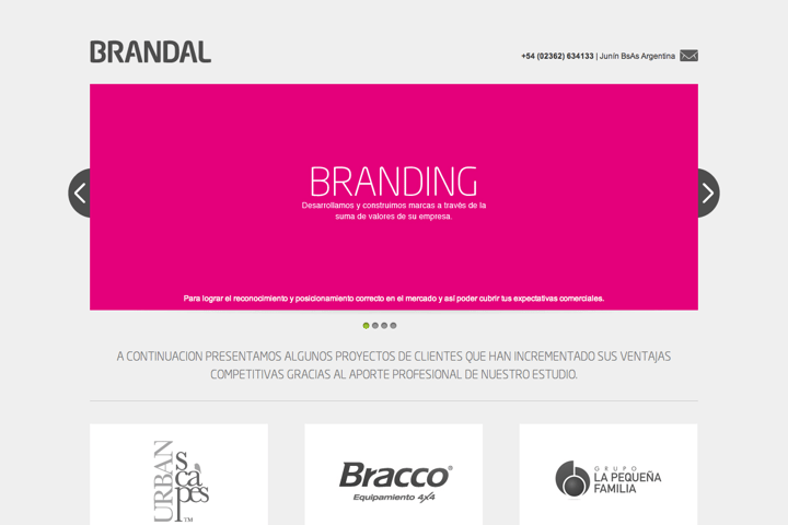 Brandal Estudio website preview